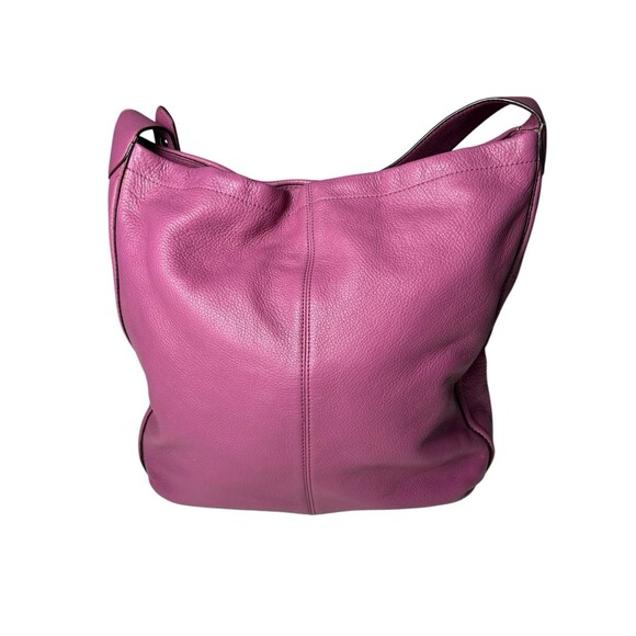 COACH F23309  AVERY Pebbled LEATHER HOBO ROSE Purple Shoulder Y2K 00s - Picture 9 of 16